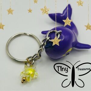⭐️Handmade Celestial Narwhal Figure Keychain⭐️